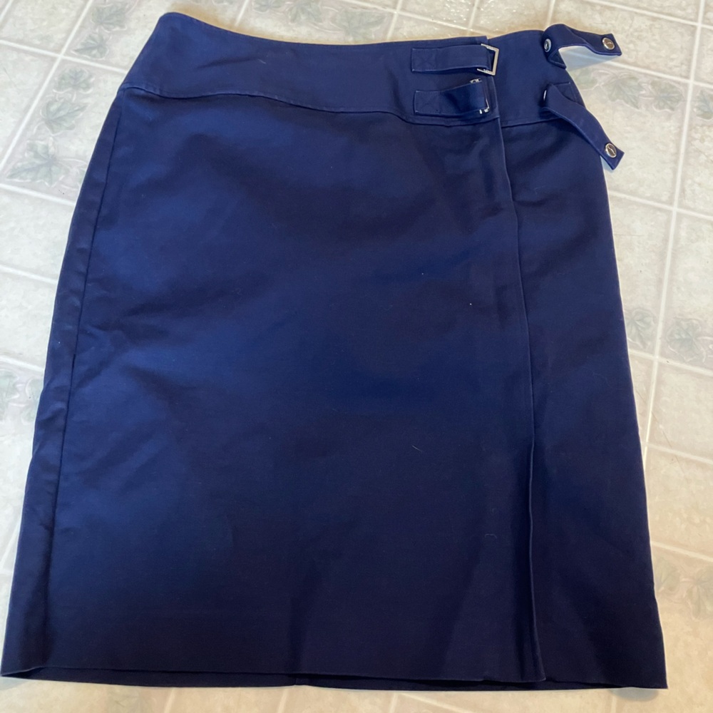 Lauren Ralph lauren pencil skirt Cotton front Side Slit